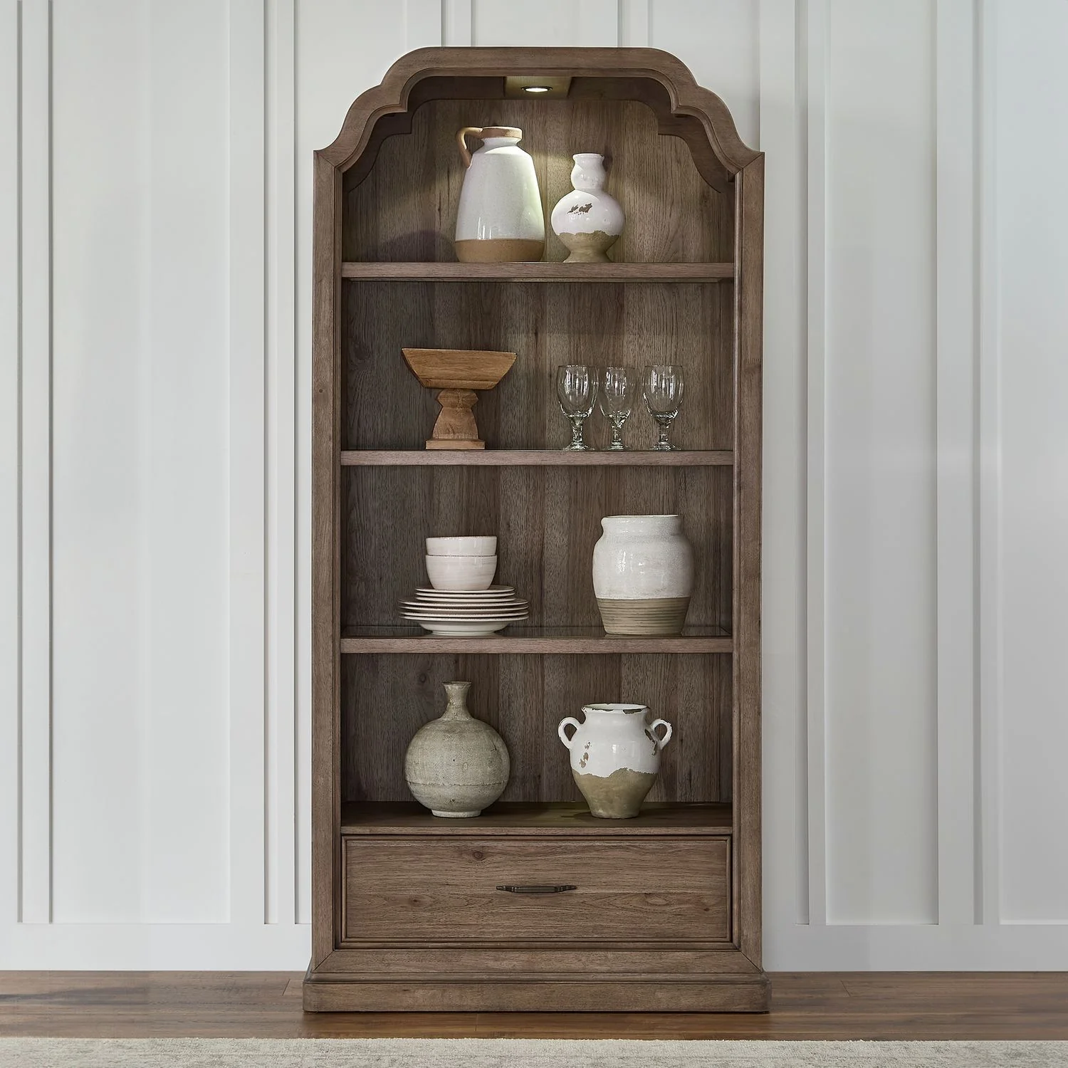 Hickory Grove – Display Cabinet – Heirloom Brown