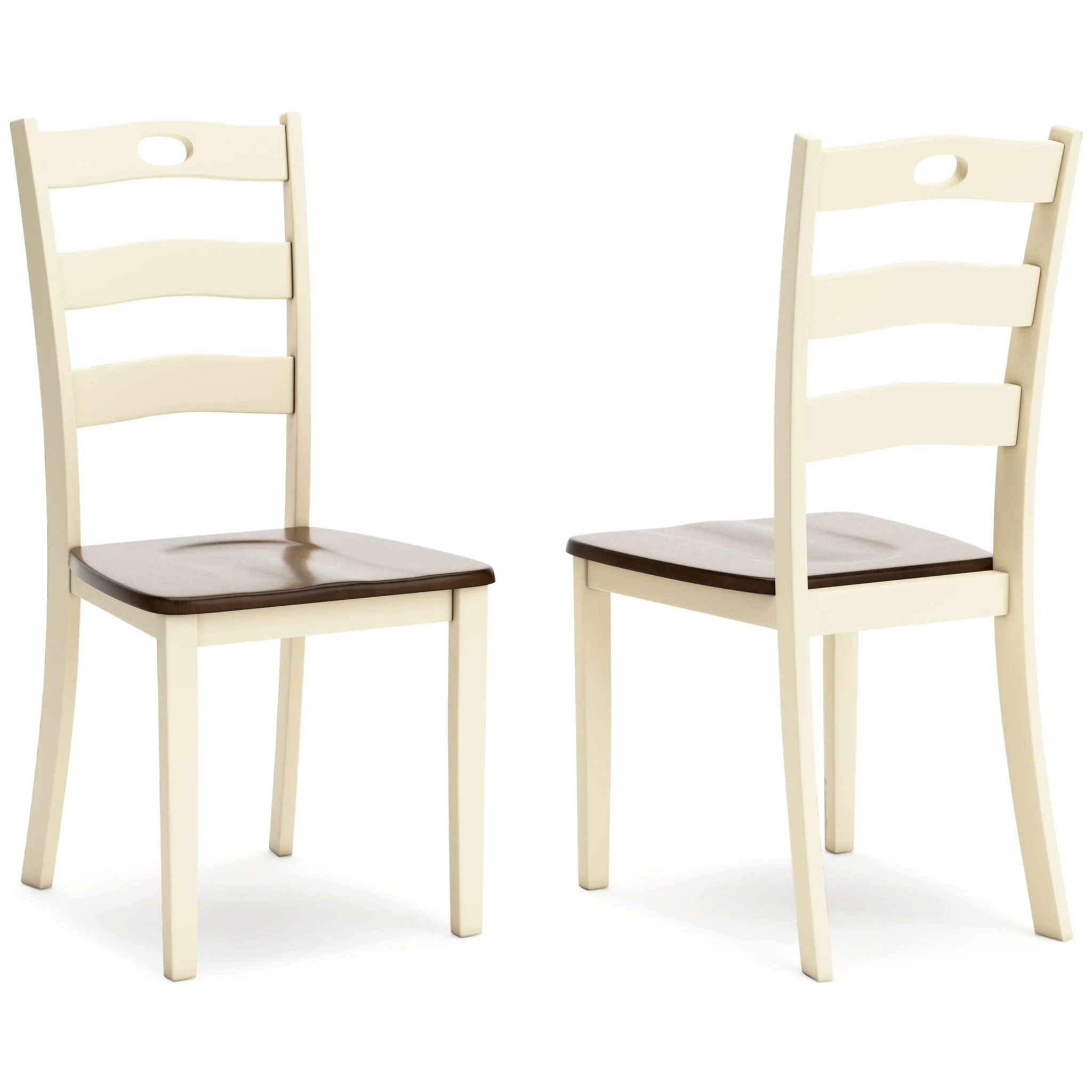 Woodanville – Dining Room Side Chair (Set of 2) – Cream / Brown