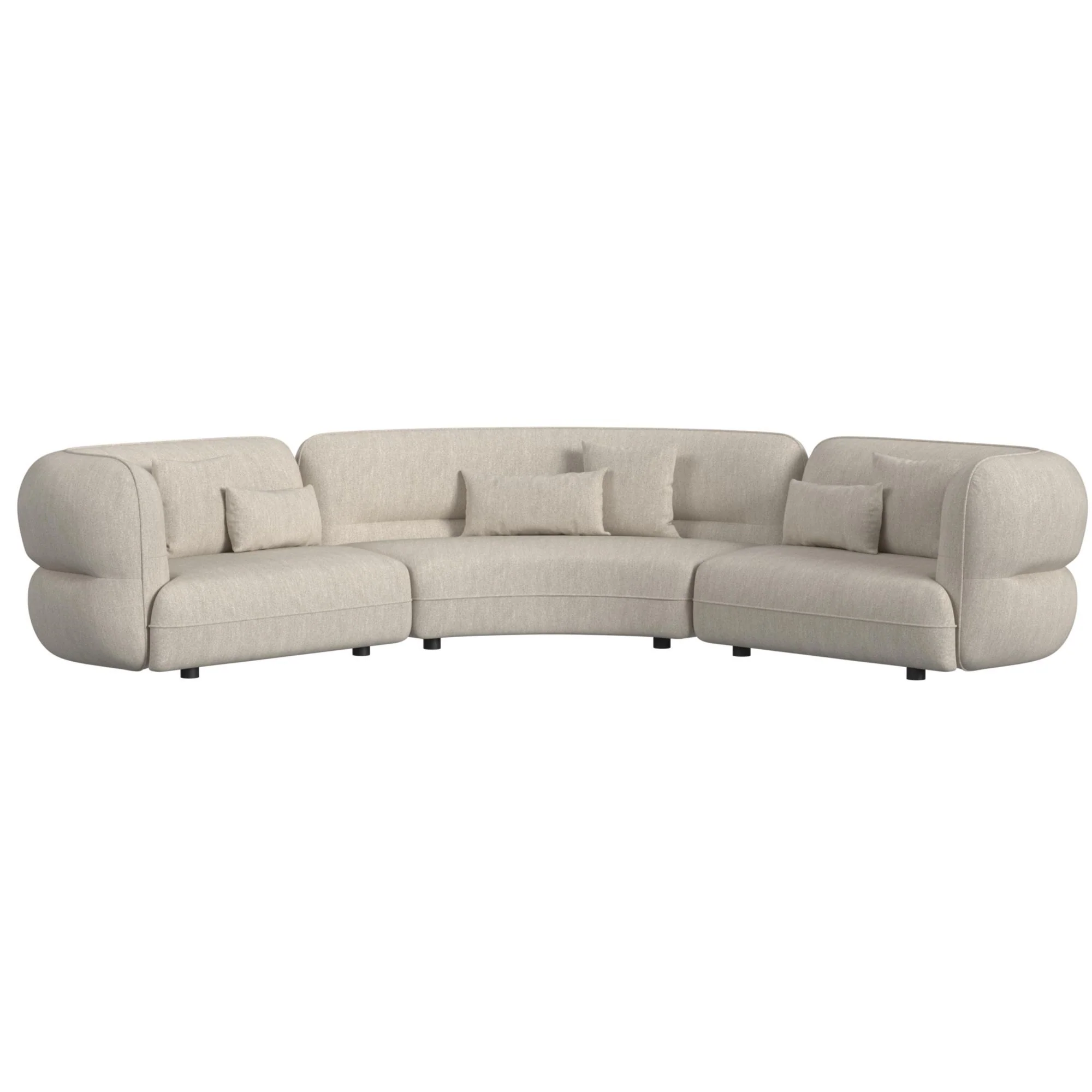 Four Seasons – LHF Loveseat With 2 Pillows – Camel