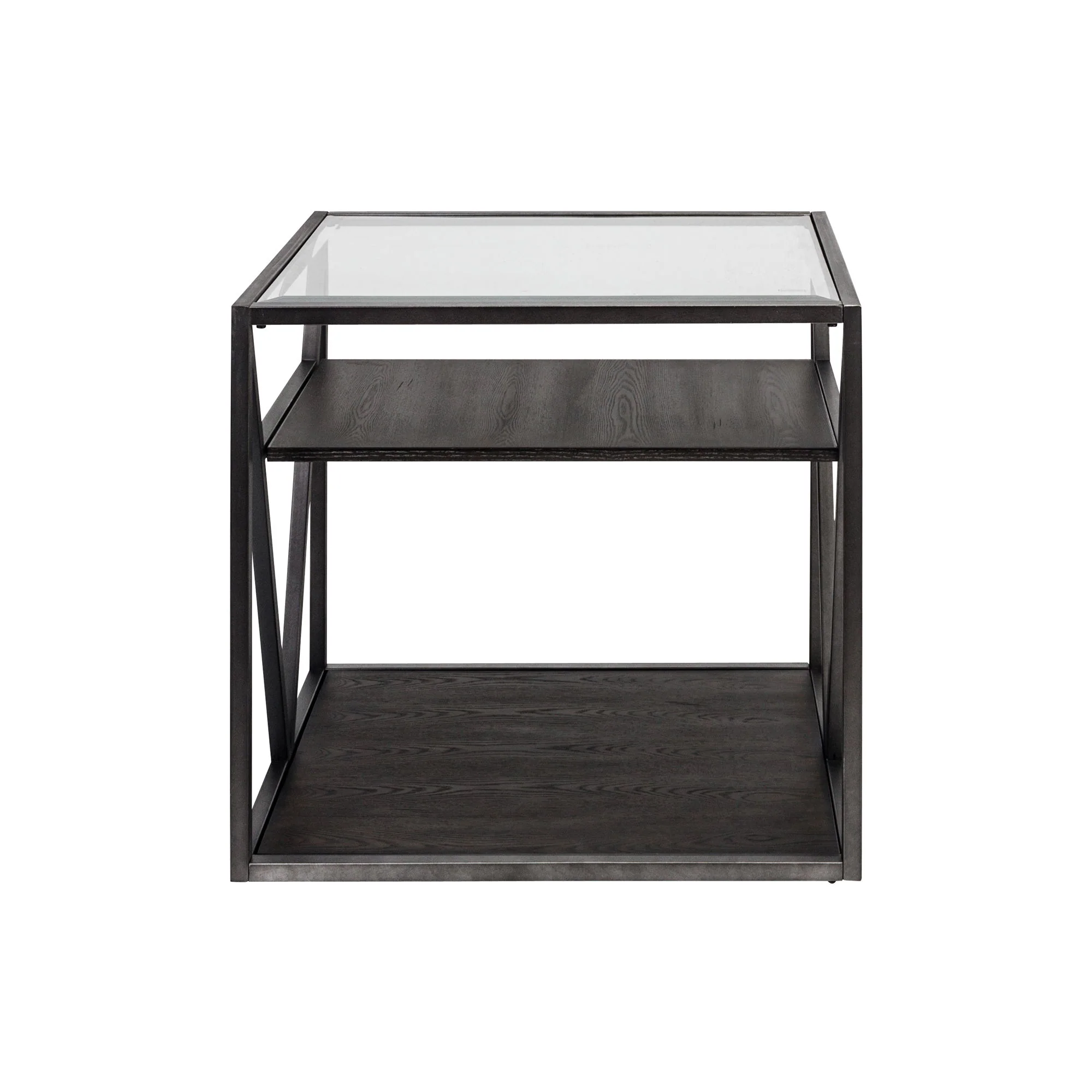 Arista - 3 Piece Table Set (1 Cocktail 2 End Tables) - Cobblestone Brown / Gray Dusty - Image 2
