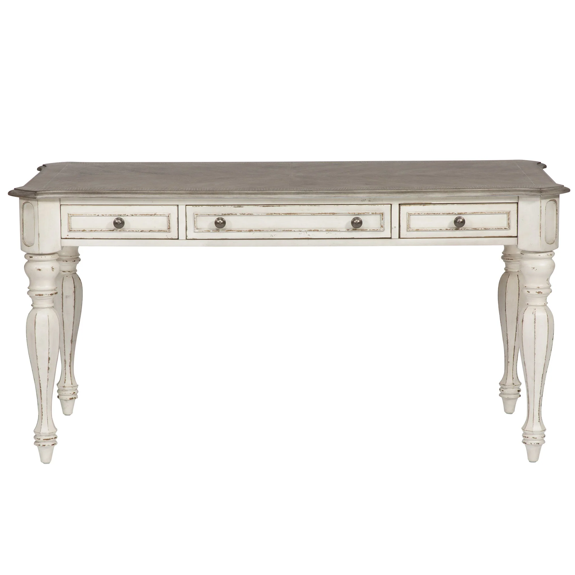Magnolia Manor - 3 Piece Home Office Set (Desk & Hutch) - Antique White - Image 3