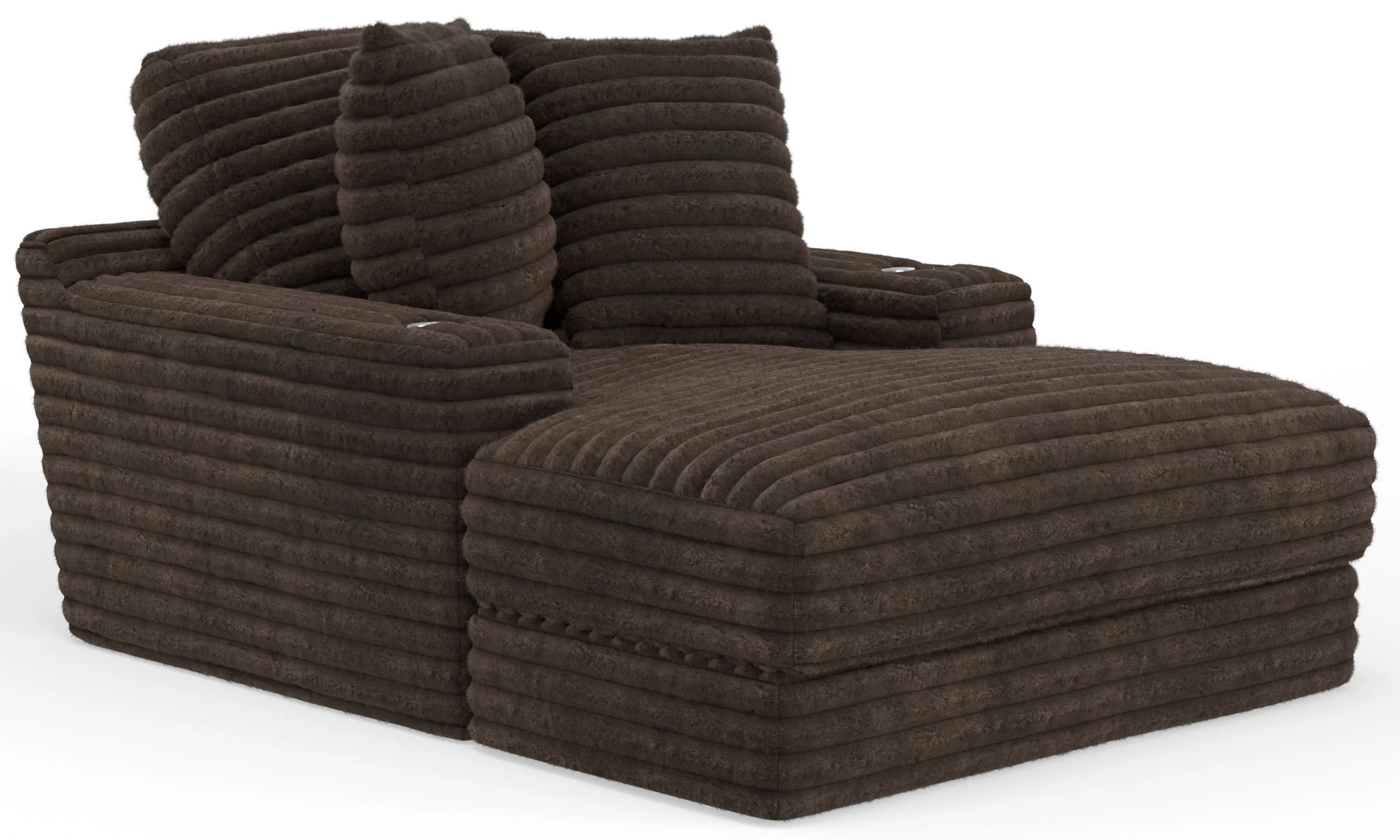 Jackson Catnapper Comfrey - Cuddler Chaise - Chocolate - Image 1