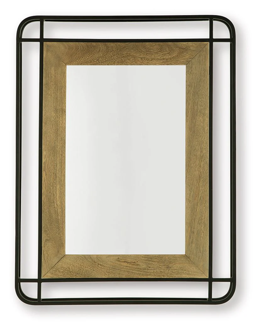 Beelman – Accent Mirror – Black / Brown