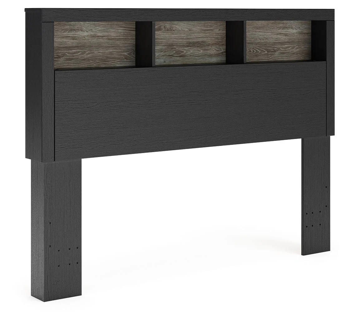 Broachmyn – Lighted Bookcase Headboard