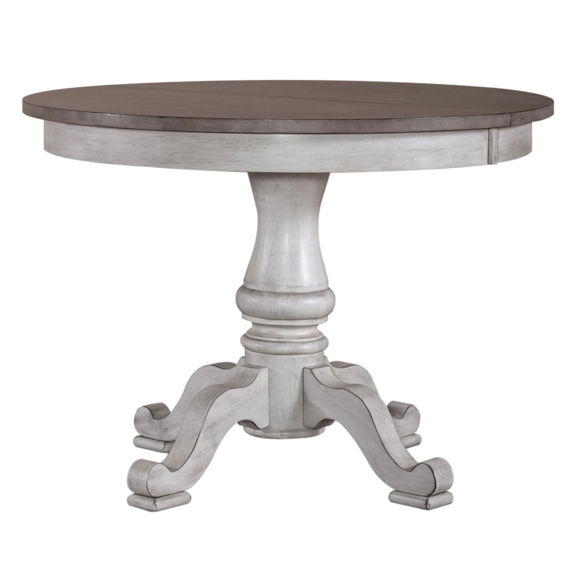 Ocean Isle - Pedestal Table - Antique White - Image 3
