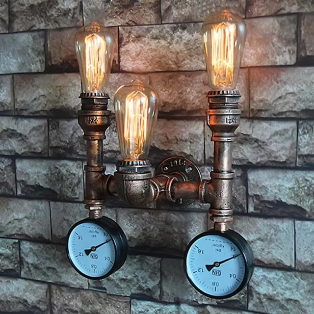 Nordic Loft Style Iron Water Metal Lamp - Image 2