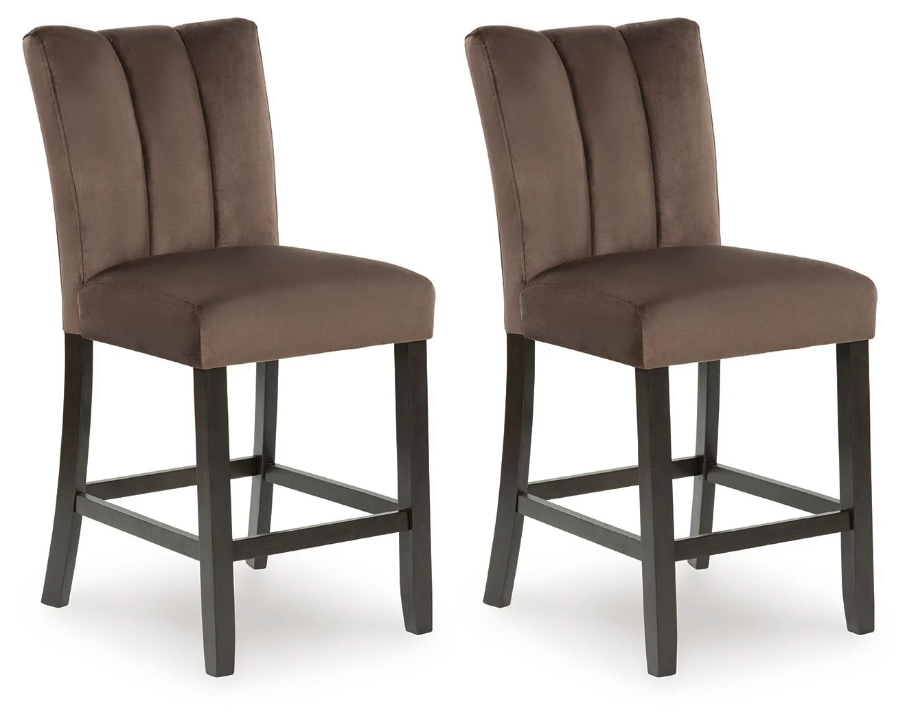 Jeshina – Upholstered Barstool (Set of 2) – Mocha