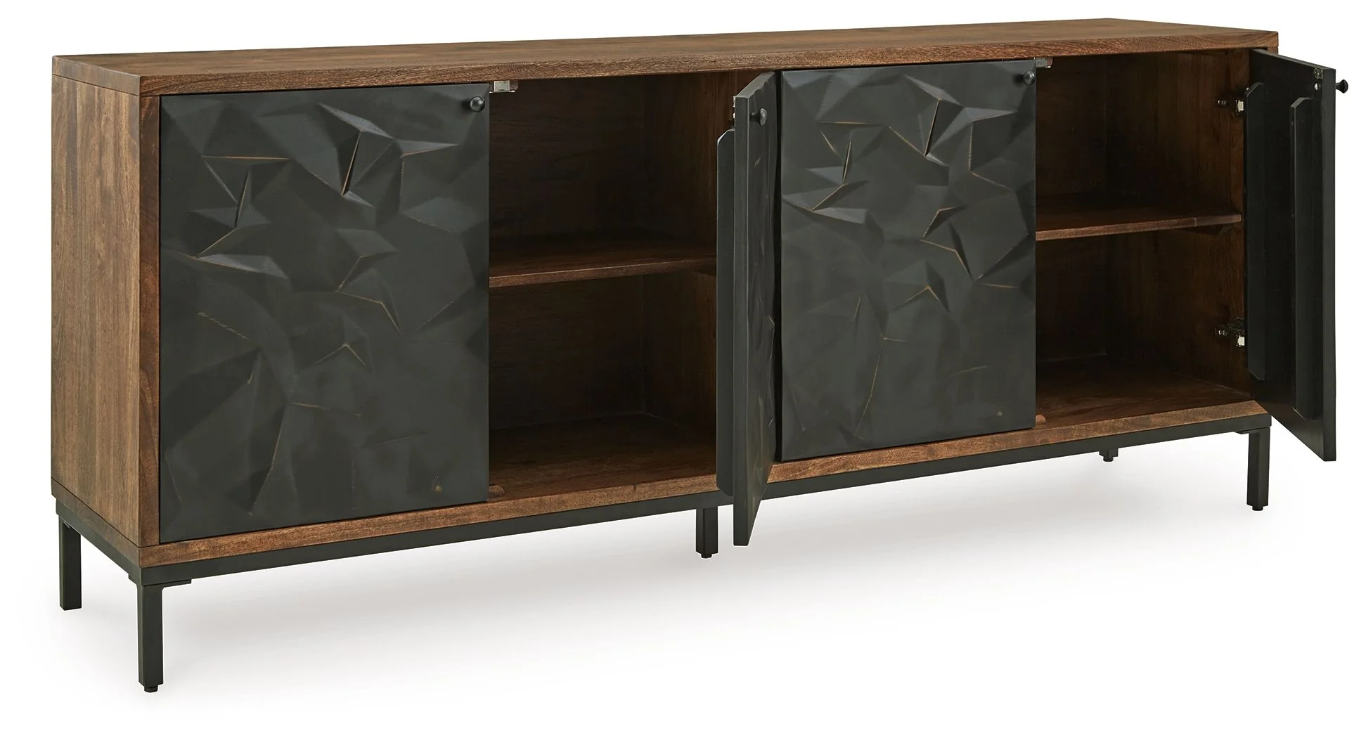 Dorannby - Accent Cabinet - Black / Brown - Image 3