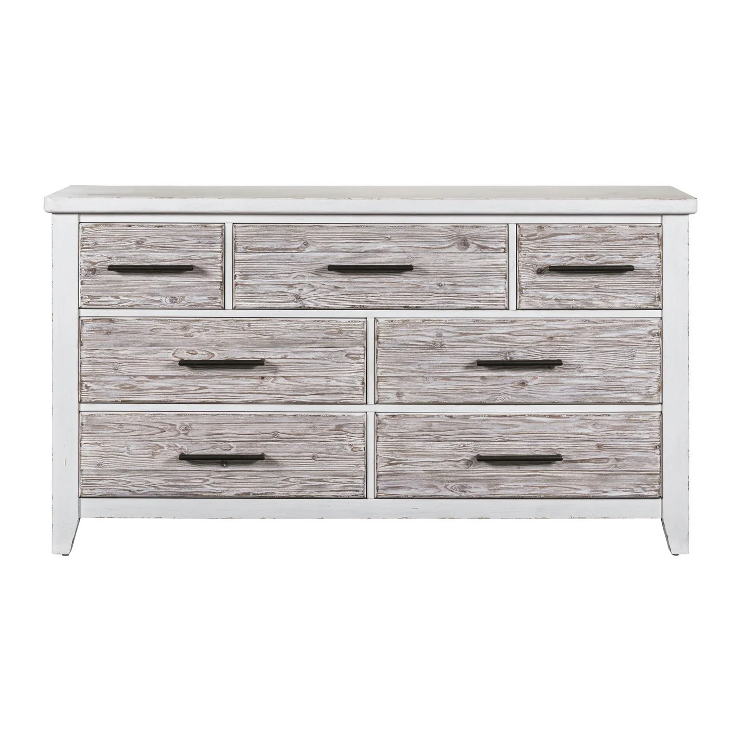 Backroads - 7 Drawer Dresser - Weathered White - Image 2
