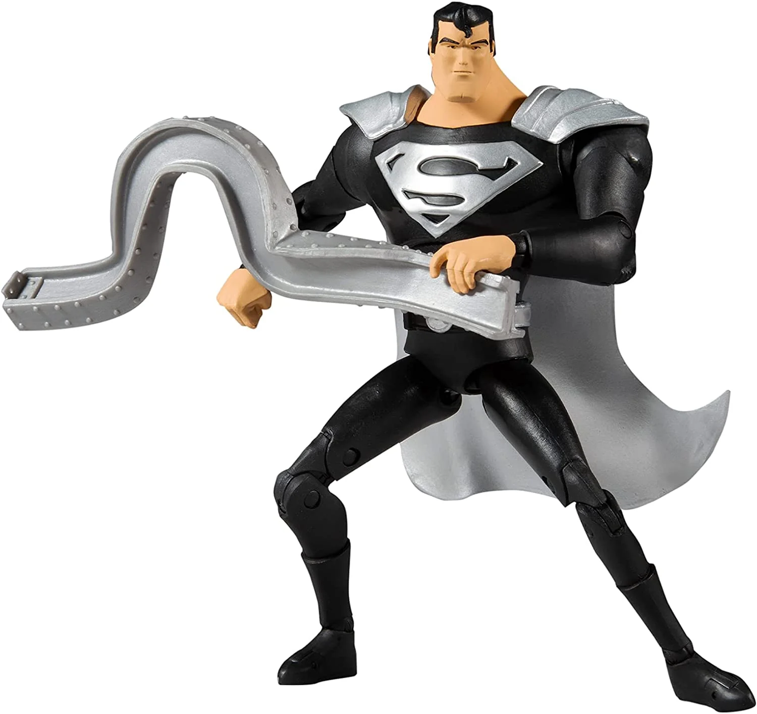 McFarlane Toys DC Multiverse Superman Black Suit Variant The Animated Series 7" Action Figure - Image 2