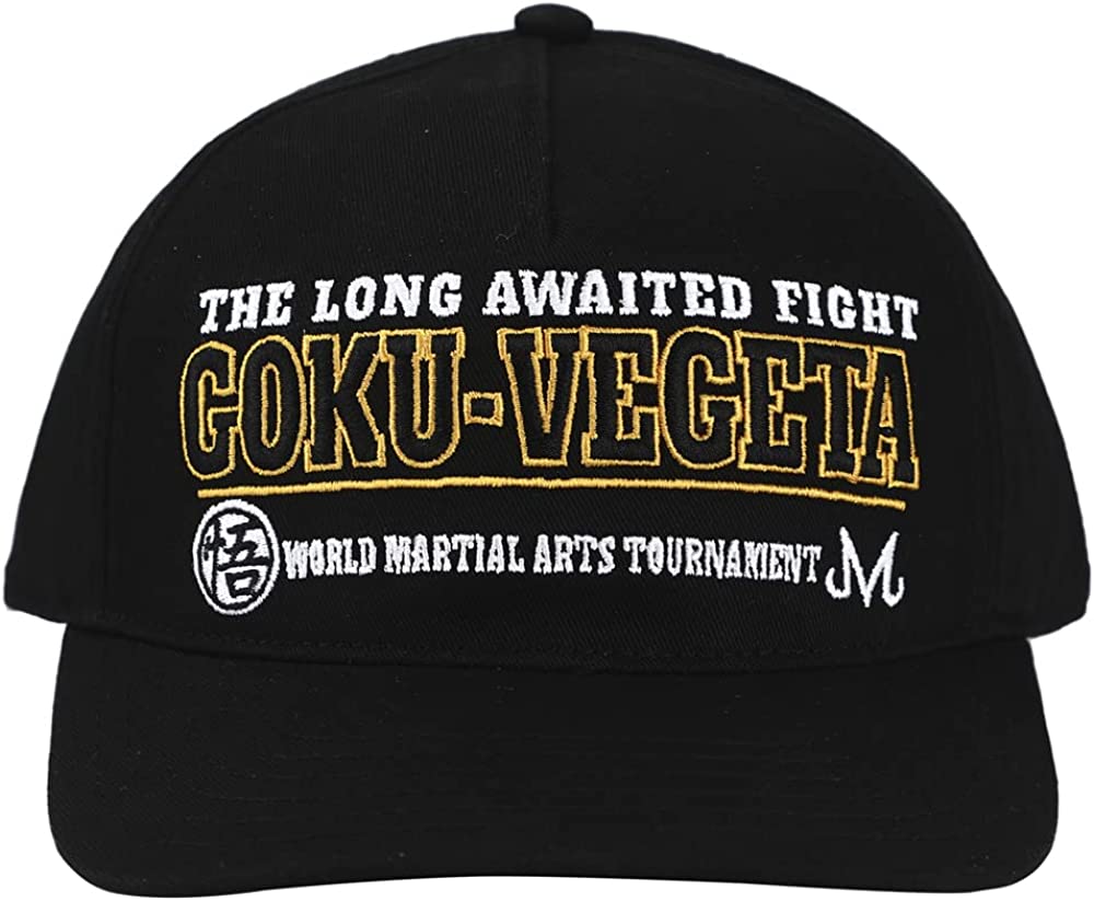 Dragon Ball Z Goku Vegeta Fight Black Snapback Hat