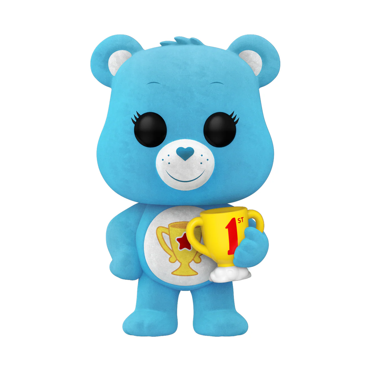 Funko Pop! Animation: Care Bear 40th Anniversary – Champ Bear Flocked Chase