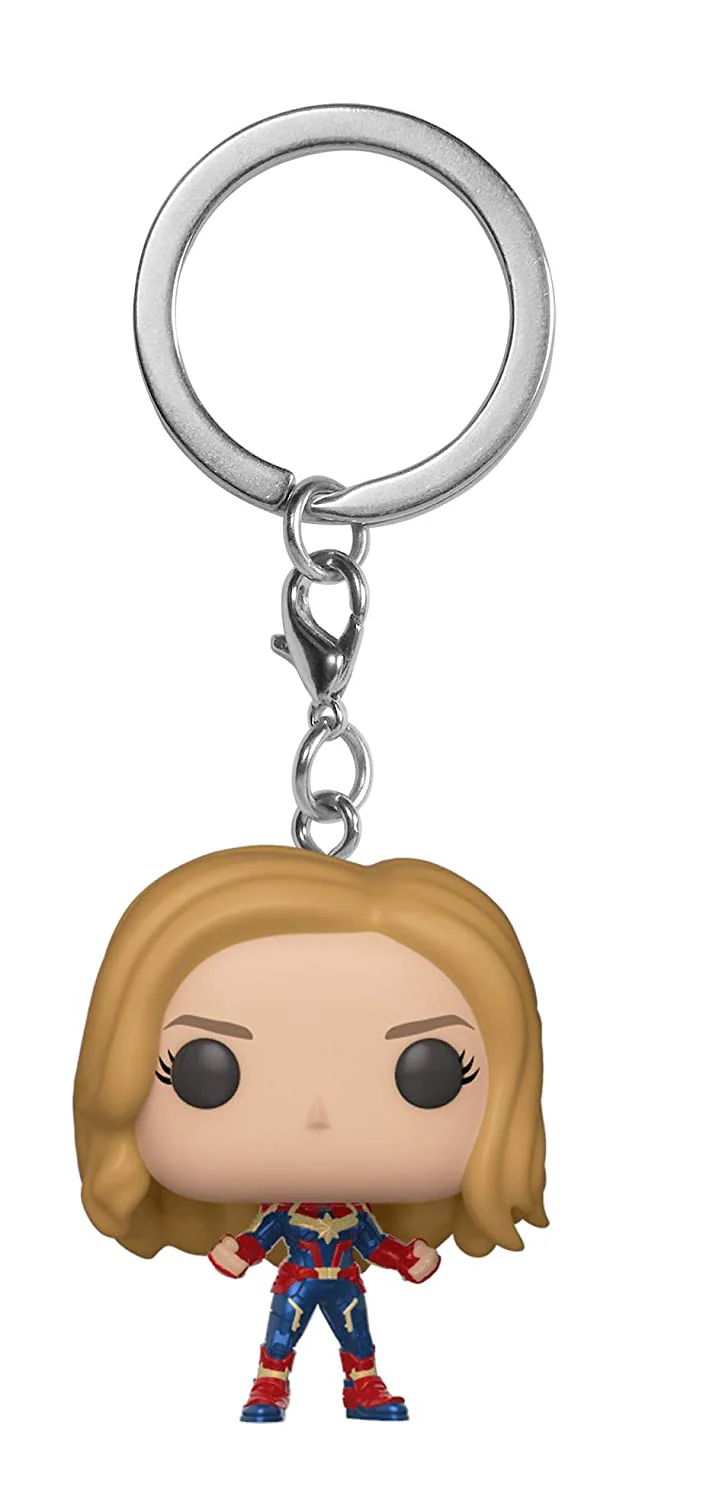 Funko Pop Keychain Marvel Captain Marvel - Captain Marvel Unmasked Vinyl Figure - Image 2