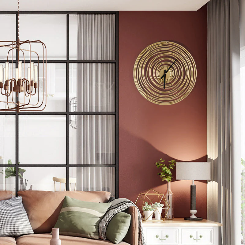Nordic Minimalist Iron Wall Clock - Image 2