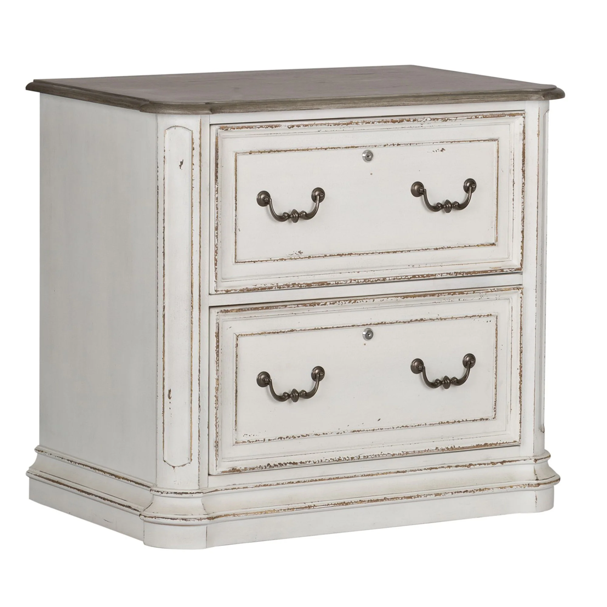 Magnolia Manor - Jr Executive Media Lateral File - Antique White - Image 2