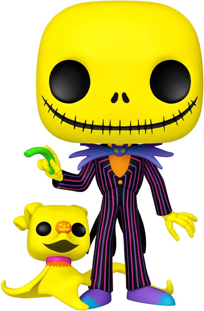 Funko Pop! Jumbo Disney: The Nightmare Before Christmas – Jack Skellington with Zero #809 Blacklight