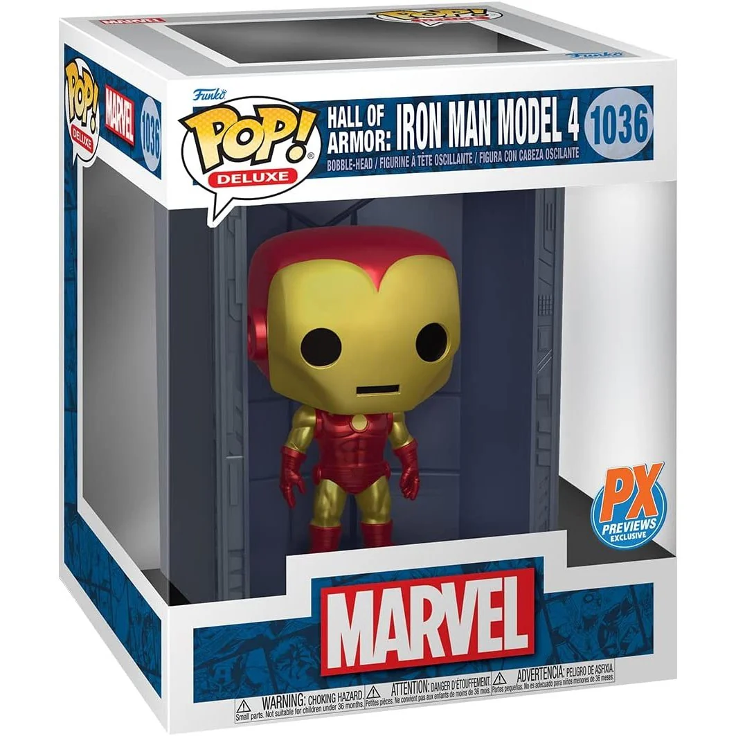 Funko Pop! Deluxe Marvel: Iron Man Hall of Armor Model 4 #1036 PX Previews Exclusive - Image 2