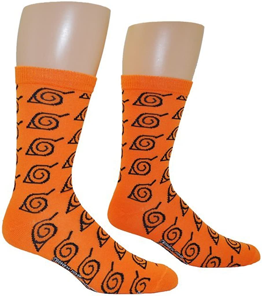 Naruto Shippuden Leaf Symbol Anime Knee High Socks - Image 1