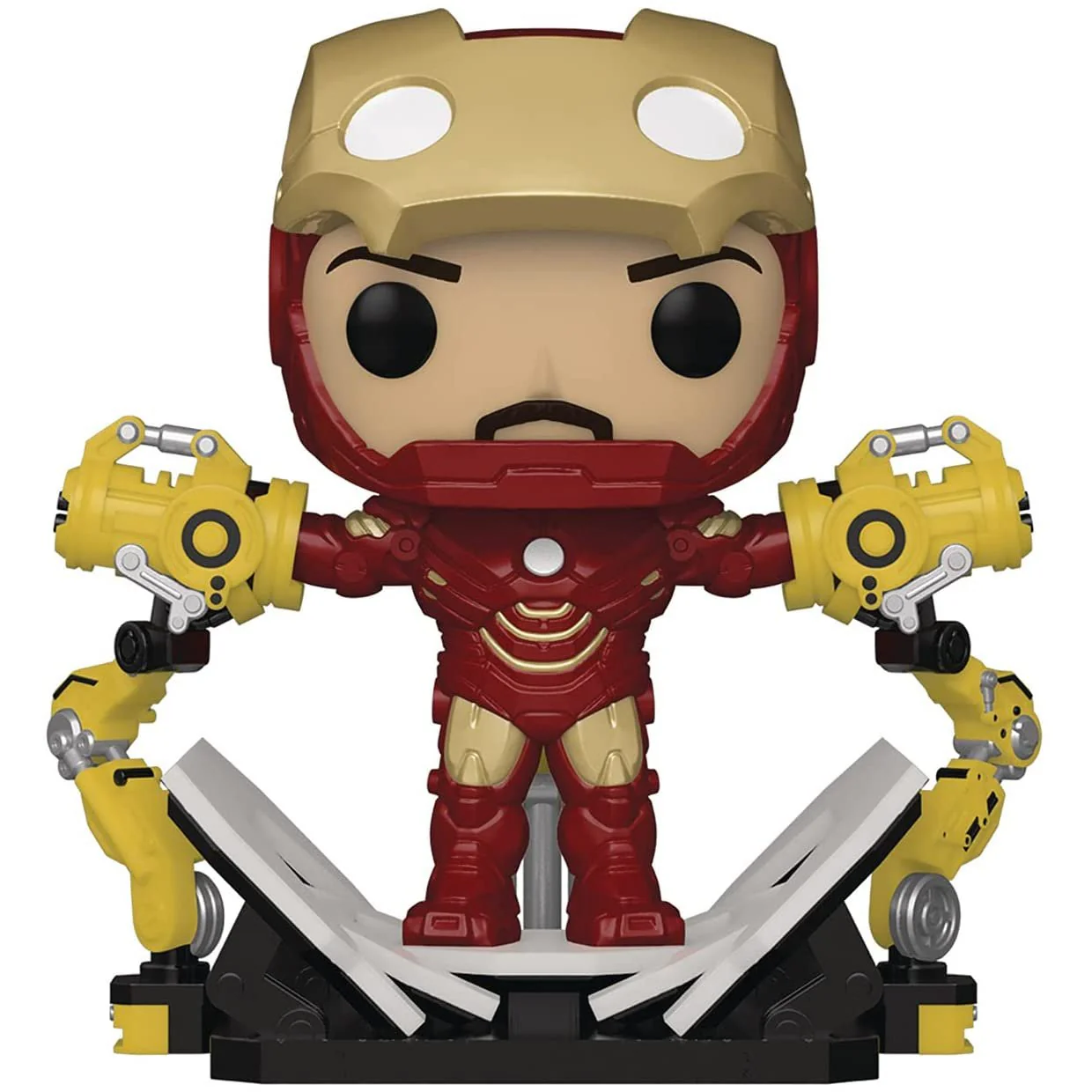 Funko Pop! Deluxe Marvel: Iron Man 2 – Iron Man MKIV with Gantry #905 Glow-in-the-Dark Previews Exclusive