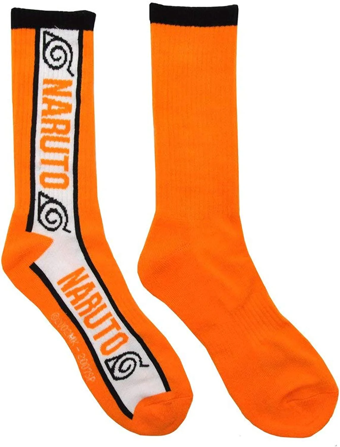 Naruto Shippuden Hidden Leaf Symbol Anime Athletic Crew Socks - Image 2
