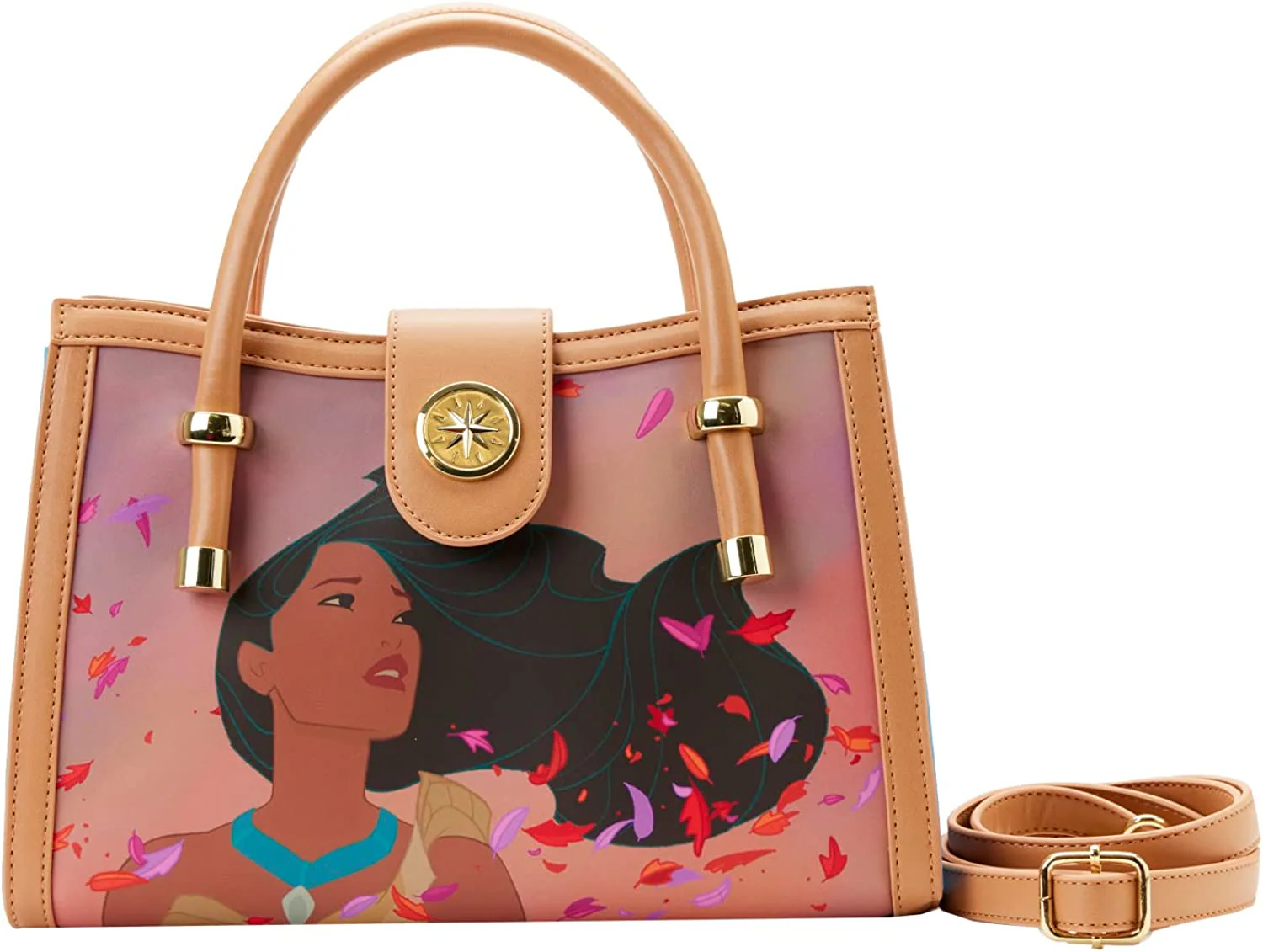 Loungefly Disney Pocahontas Princess Scene Crossbody Bag Purse