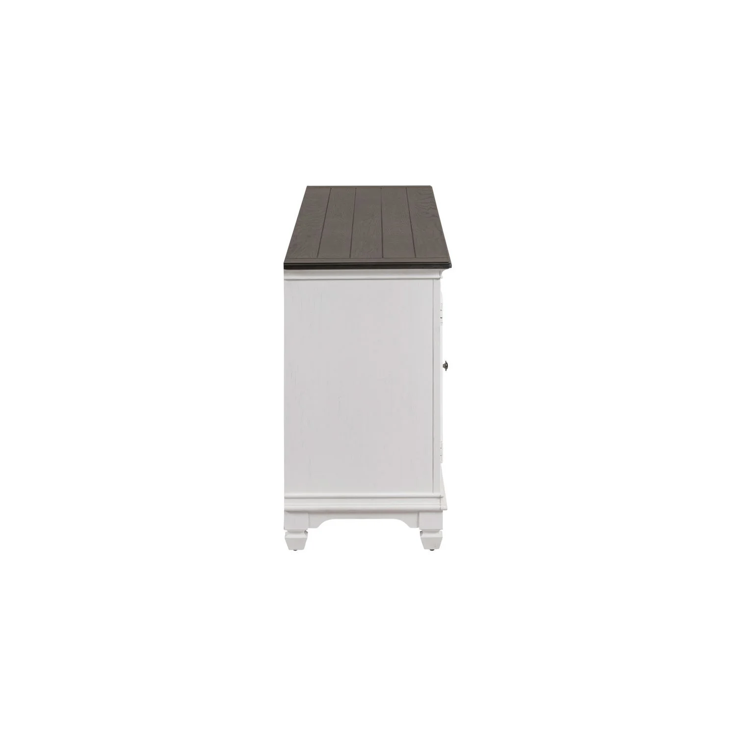 Fireplace TV Consoles - 417 80" Console With Fire FTS - White - Image 2