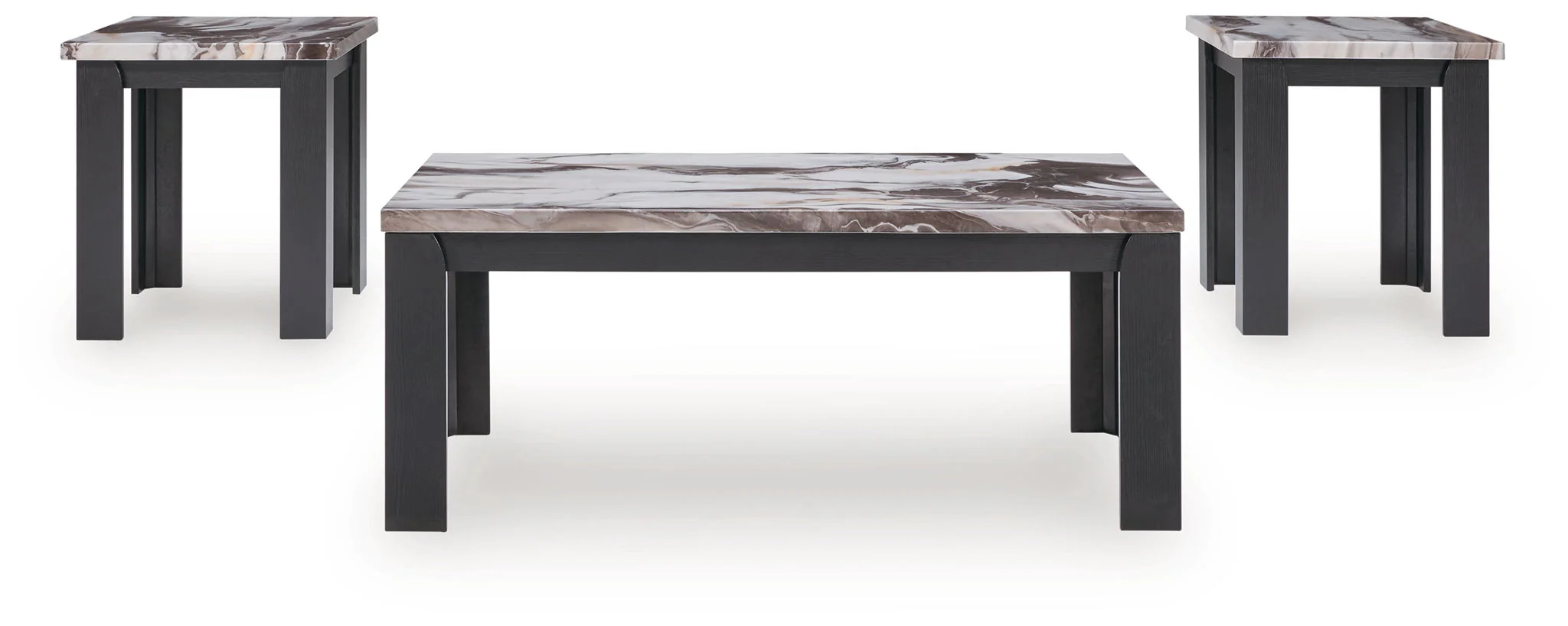 Jazmore - Occasional Table Set (Set of 3) - Dark Brown - Image 2