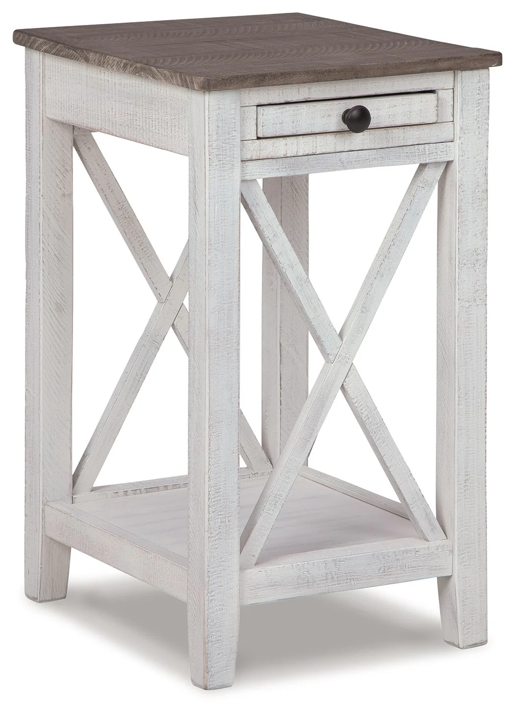 Adalane – Accent Table – White / Gray