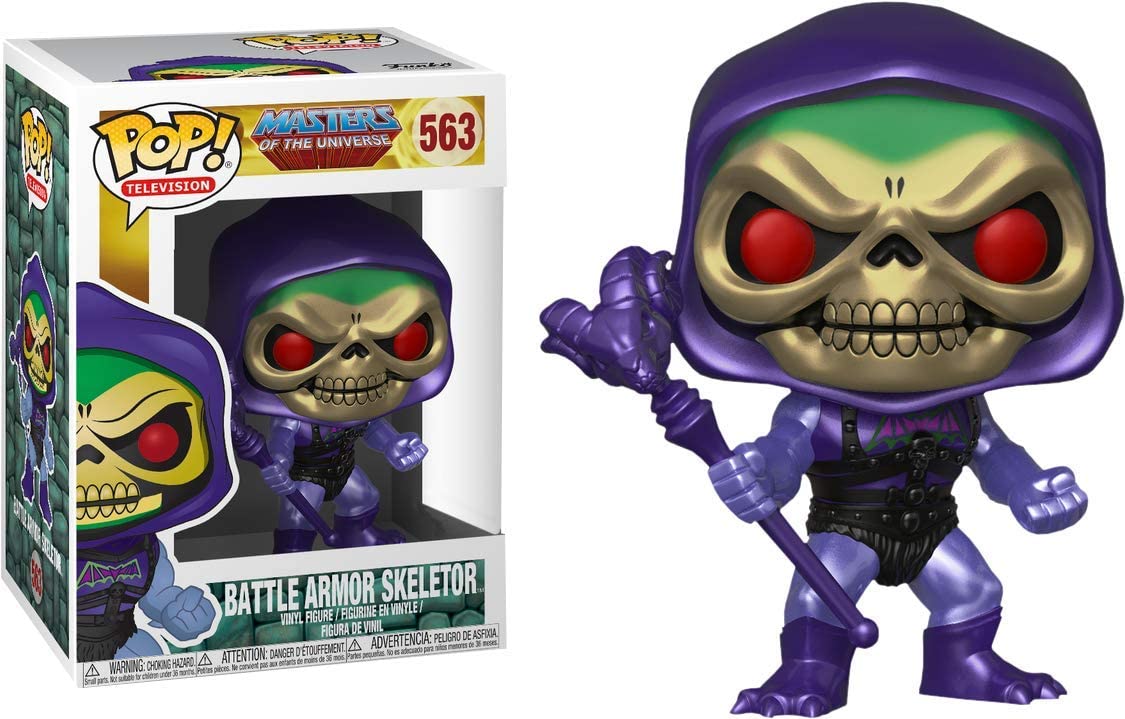 Funko Pop! Masters The Universe, Metallic Battle Armor Skeletor Exclusive Vinyl Figure - Image 2