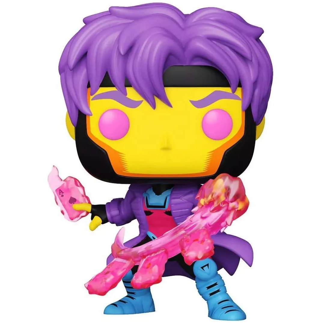 Funko Pop! Marvel X-Men - Gambit Blacklight Exclusive Vinyl Figure - Image 1