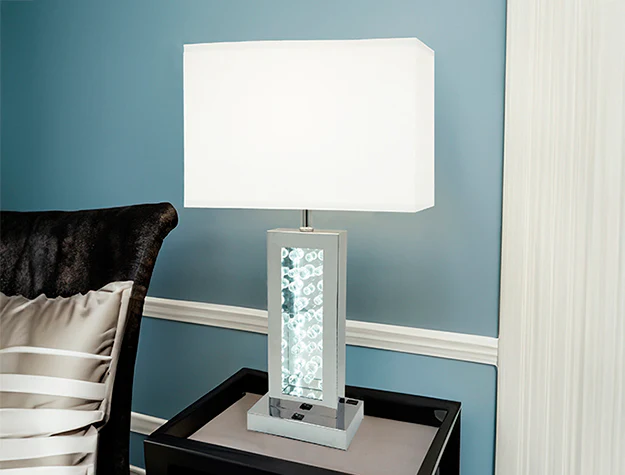 Monica Lamp Chrome-LED Accent - Image 1