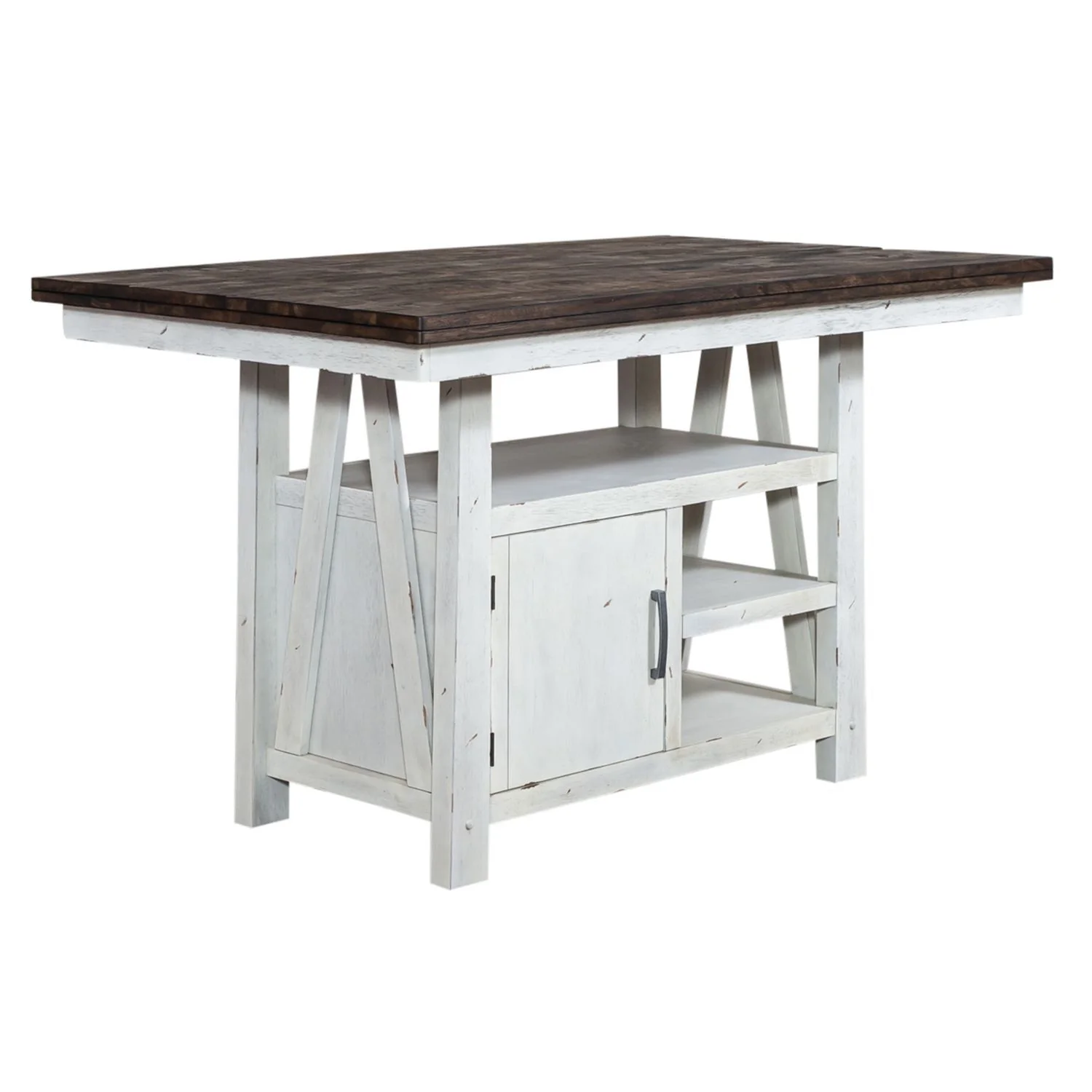Farmhouse - Gathering Table - Two Tone White / Wood Tone - Image 2