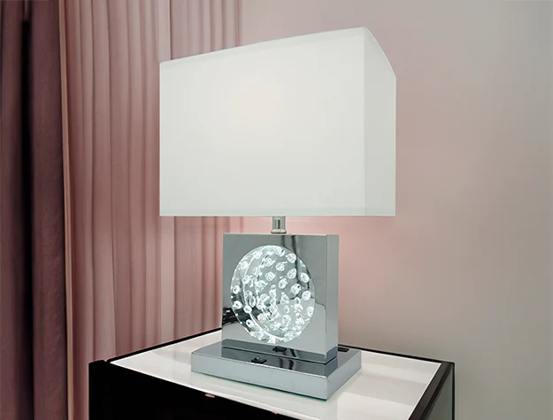 Table Lamp Chrome-LED Accent - Image 1