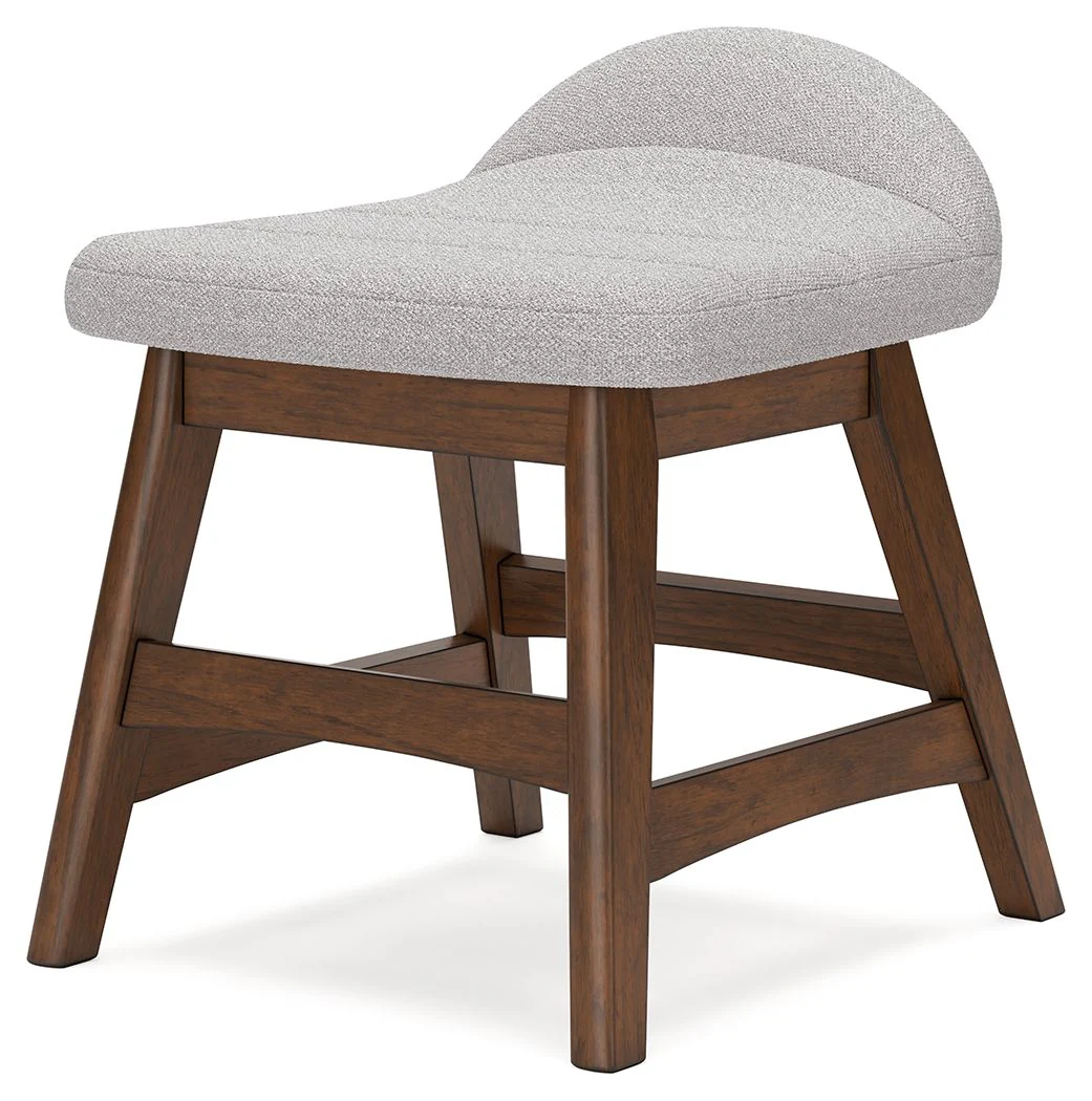 Lyncott – Home Office Desk Chair – Light Gray / Brown