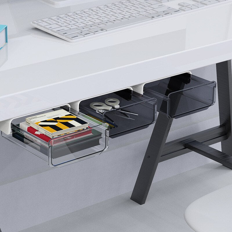 Office Friendly Self-Adhesive Hidden Transparent Drawer - Image 2