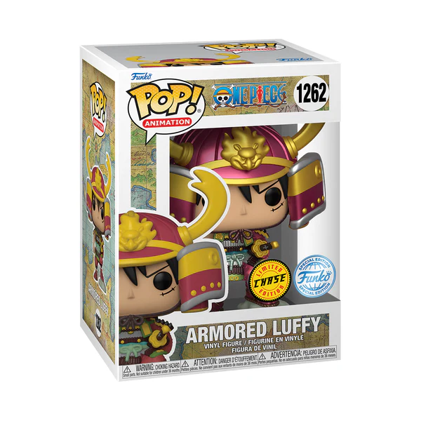 Funko Pop! Animation: One Piece - Armored Luffy Metallic Chase Exclusive - Image 2