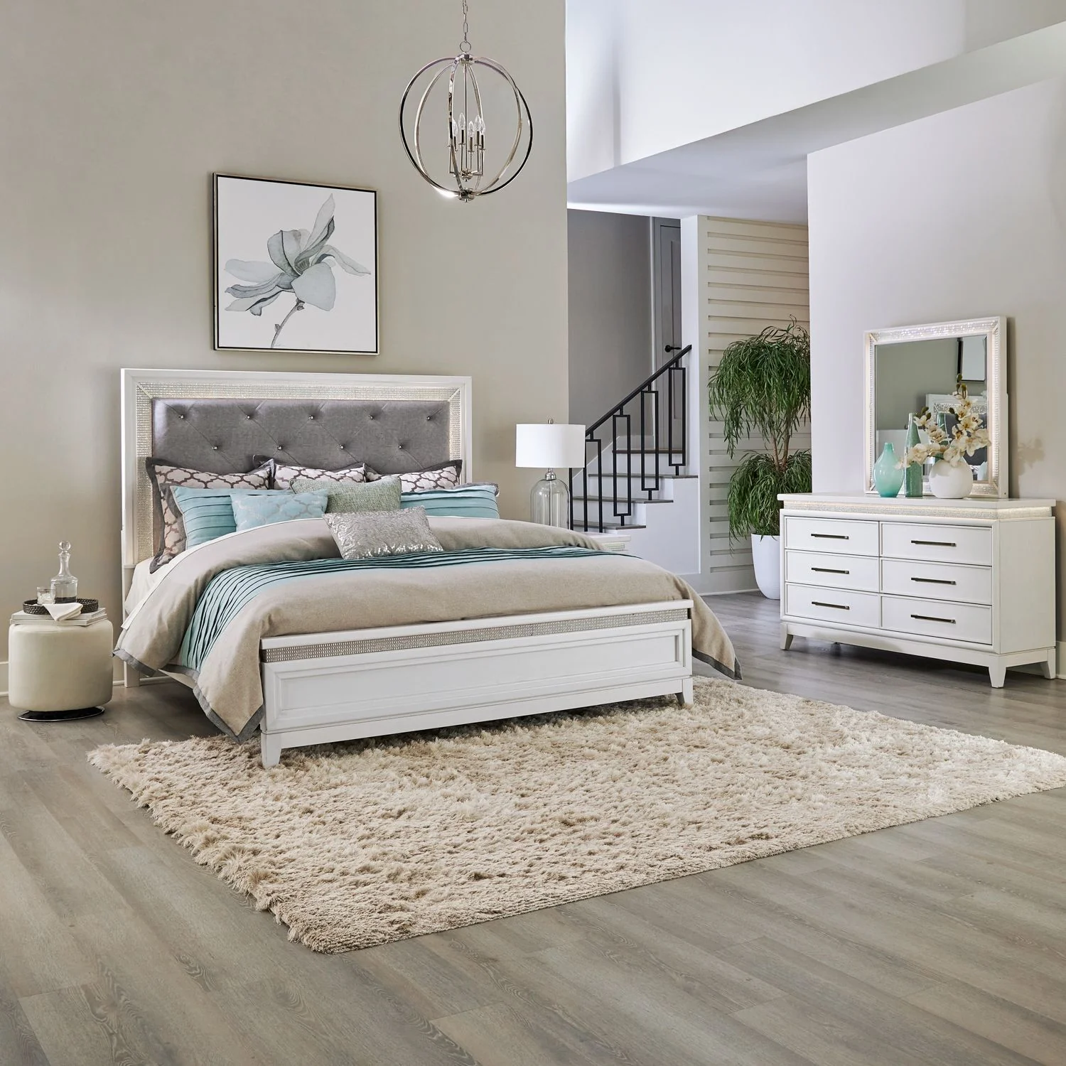Reflections - Upholstered Bedroom Set - Image 1