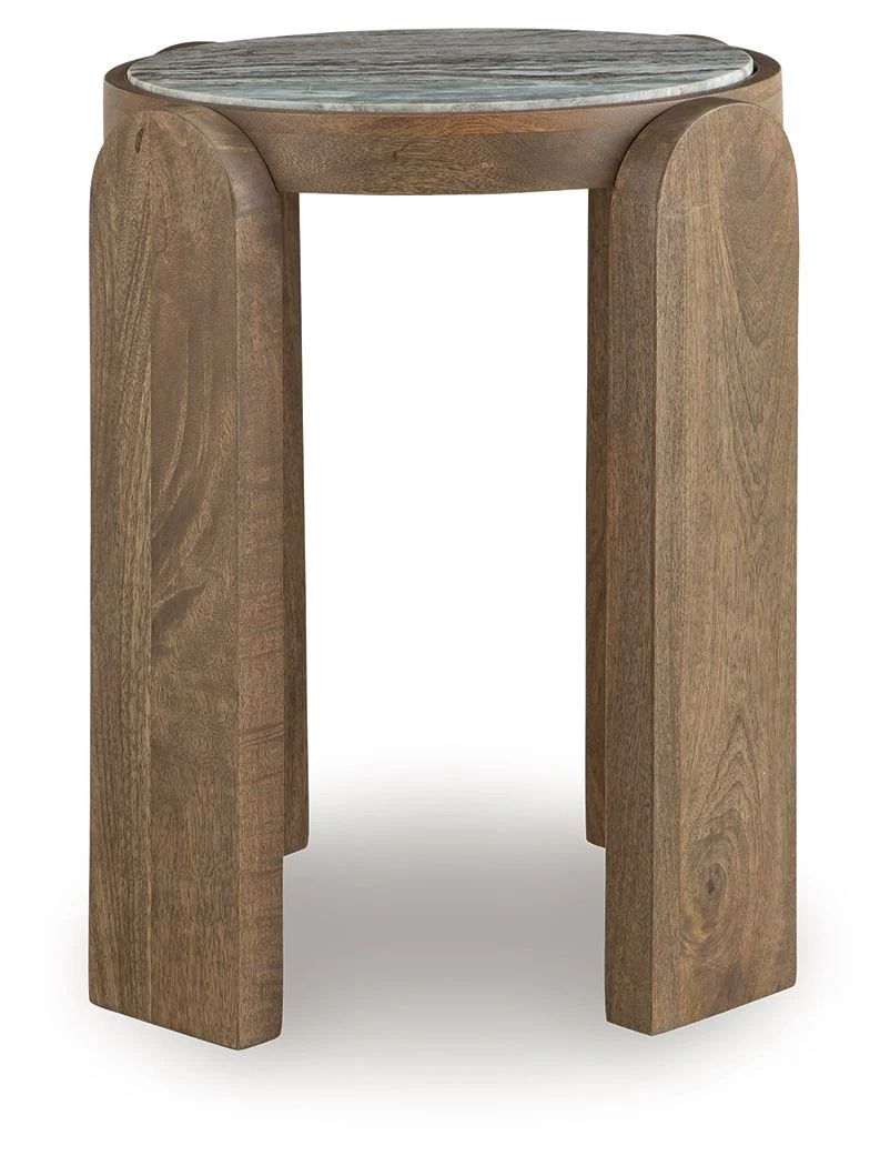 Gavrilley - Accent Table - Gray / White / Brown - Image 2