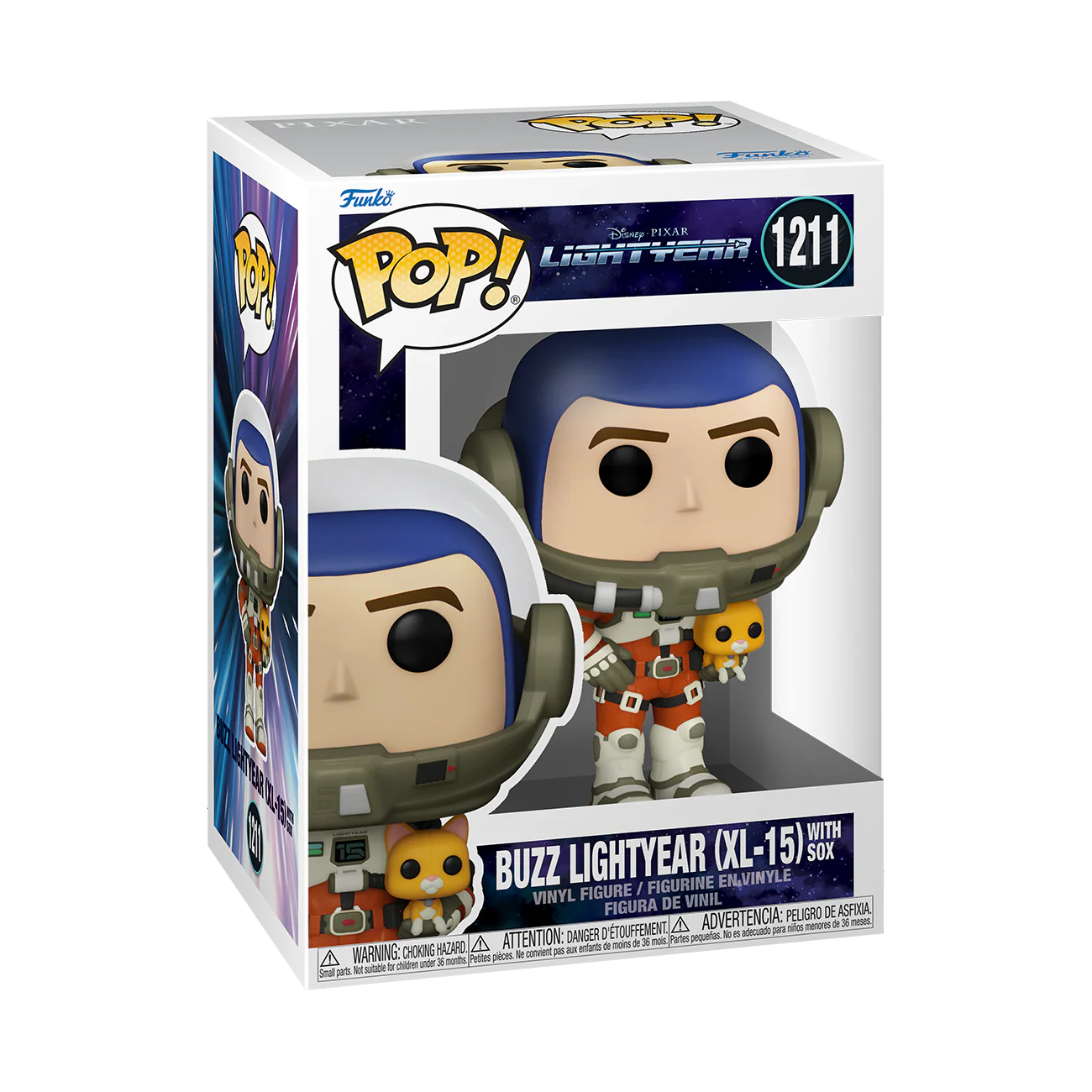 Funko Pop! Disney Pixar: Lightyear - Buzz Lightyear with Sox XL-15 #1211 - Image 2