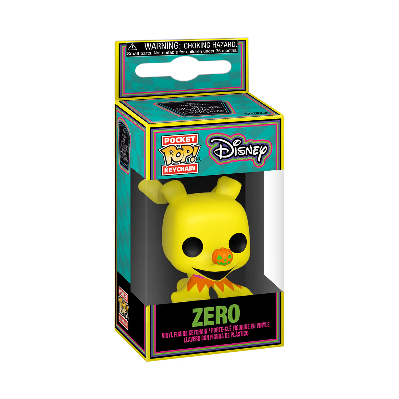 Funko Pop! Keychain: The Nightmare Before Christmas - Zero (Blacklight) - Image 2