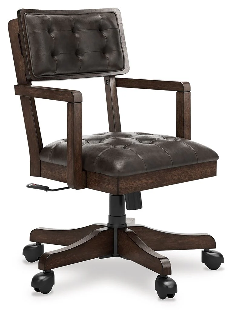 Breckington – Home Office Desk Chair – Dark Brown