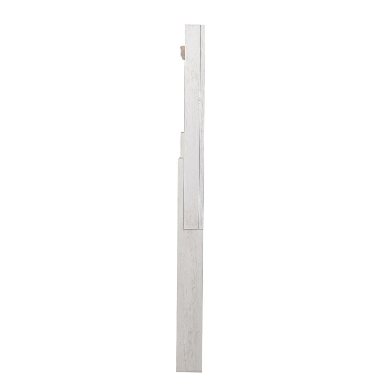 Mirage - King Travertine Panel Headboard - Wirebrushed White - Image 3