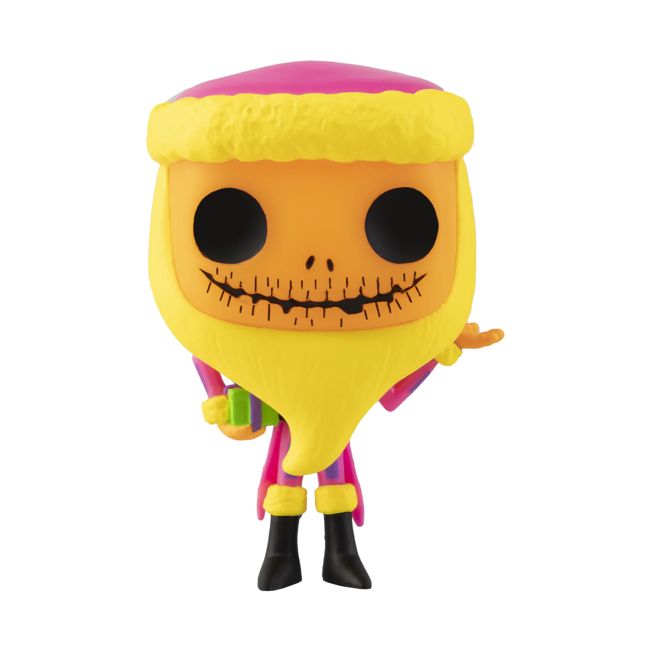 Funko Pop! Disney: The Nightmare Before Christmas - Santa Jack Skellington Blacklight Exclusive - Image 1