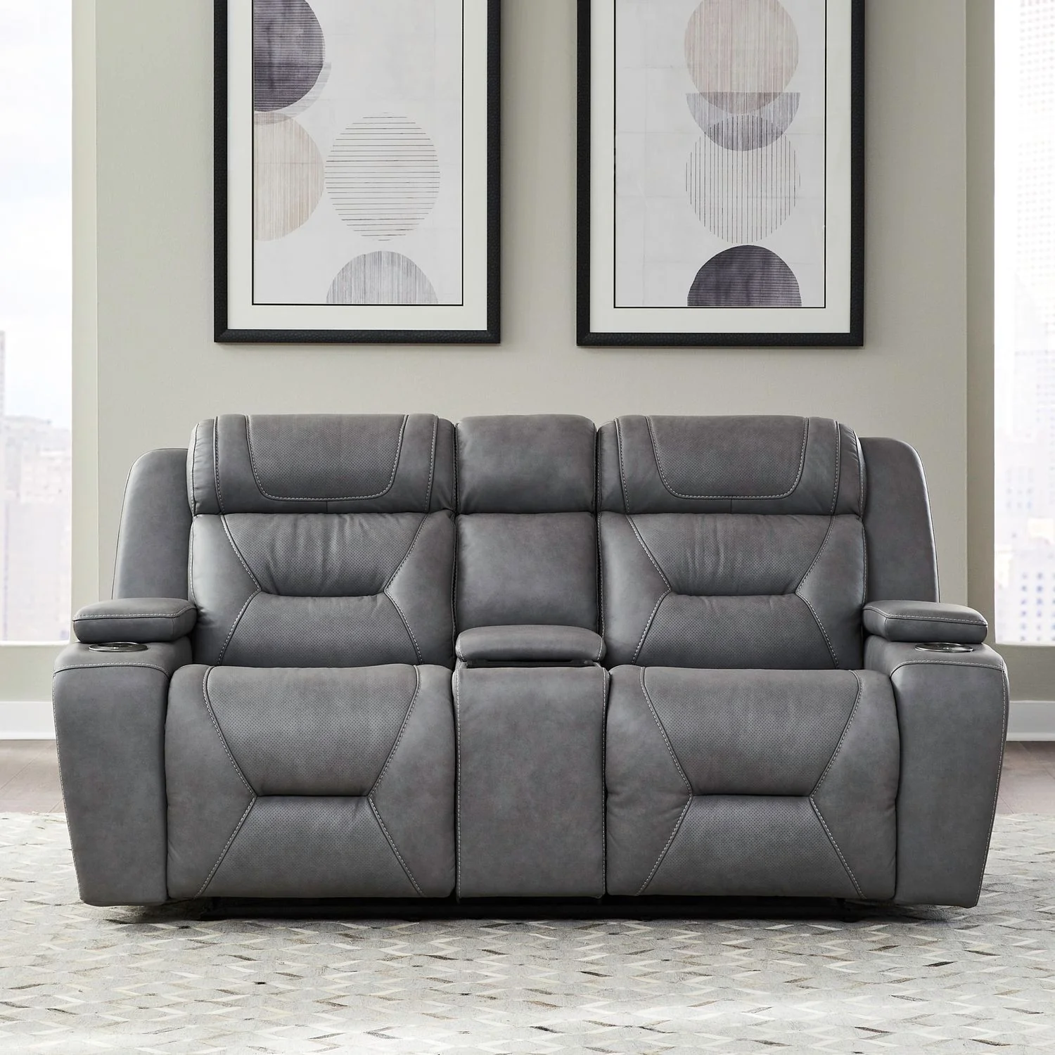 Chapman - Loveseat With Console P2 & ZG - Image 1