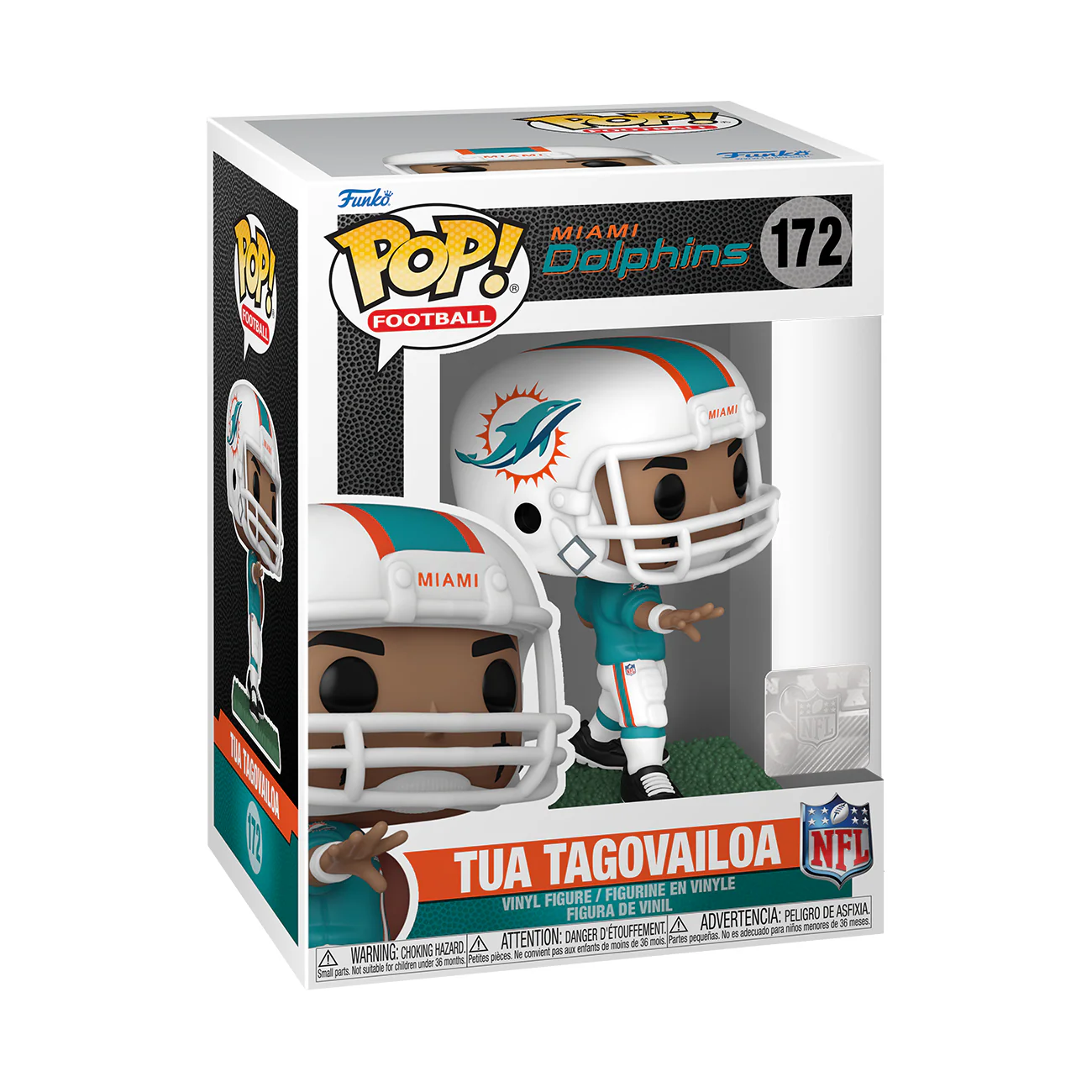 Funko Pop! NFL: Miami Dolphins - Tua Tagovailoa Home Uniform - Image 2