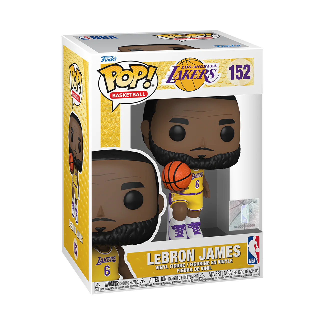 Funko Pop! NBA: Los Angeles Lakers - LeBron James In 6 Jersey - Image 2