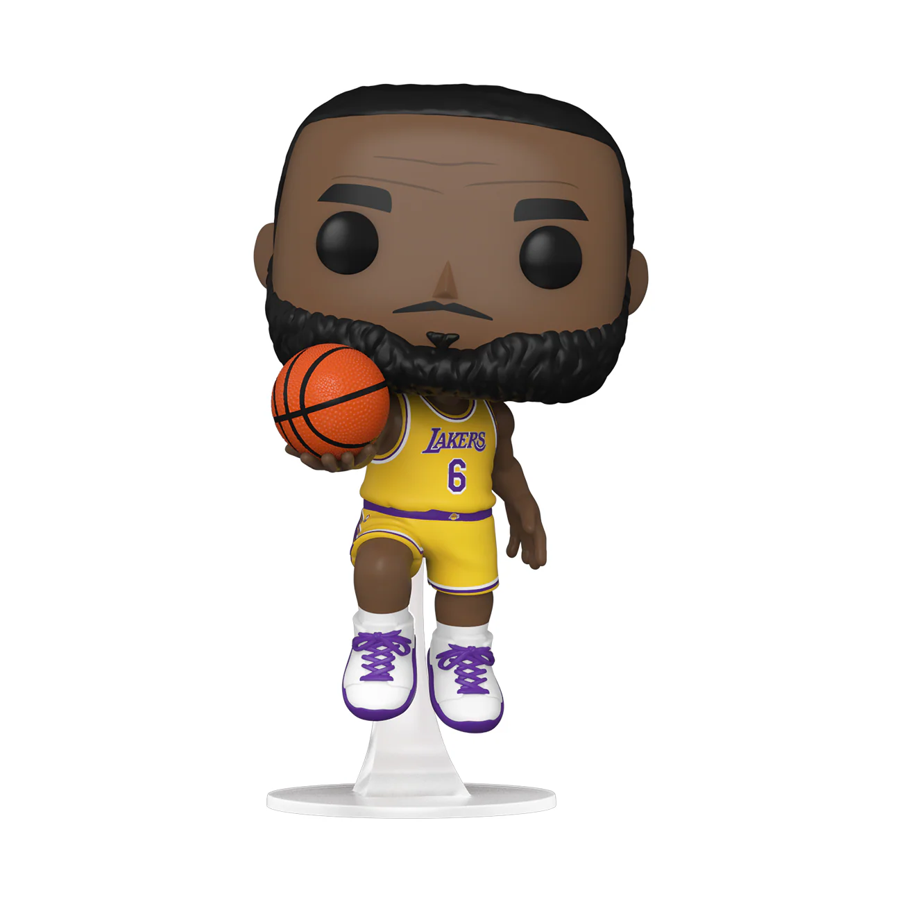 Funko Pop! NBA: Los Angeles Lakers - LeBron James In 6 Jersey - Image 1