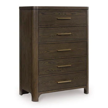 Radkin - Five Drawer Chest - Burnished Brown - Image 1