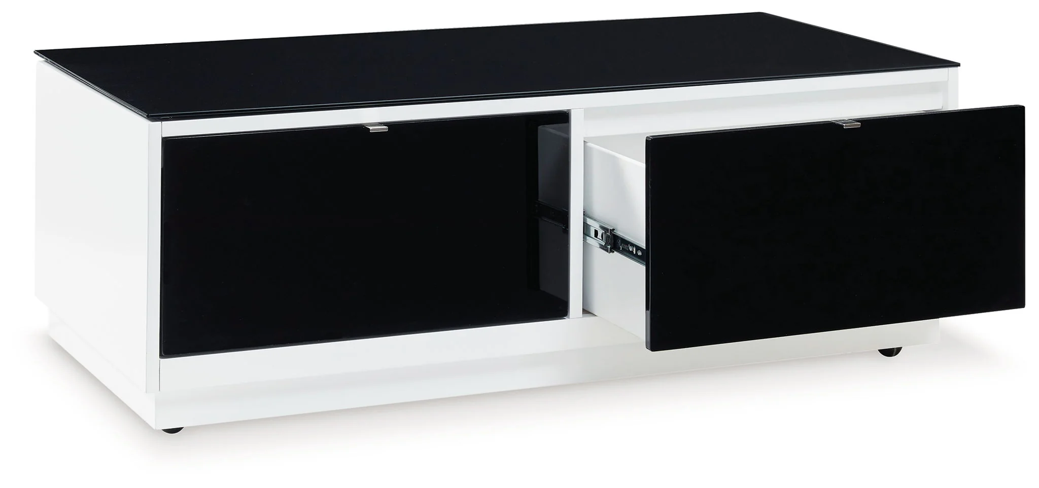 Gardoni - Rectangular Cocktail Table - White / Black - Image 3