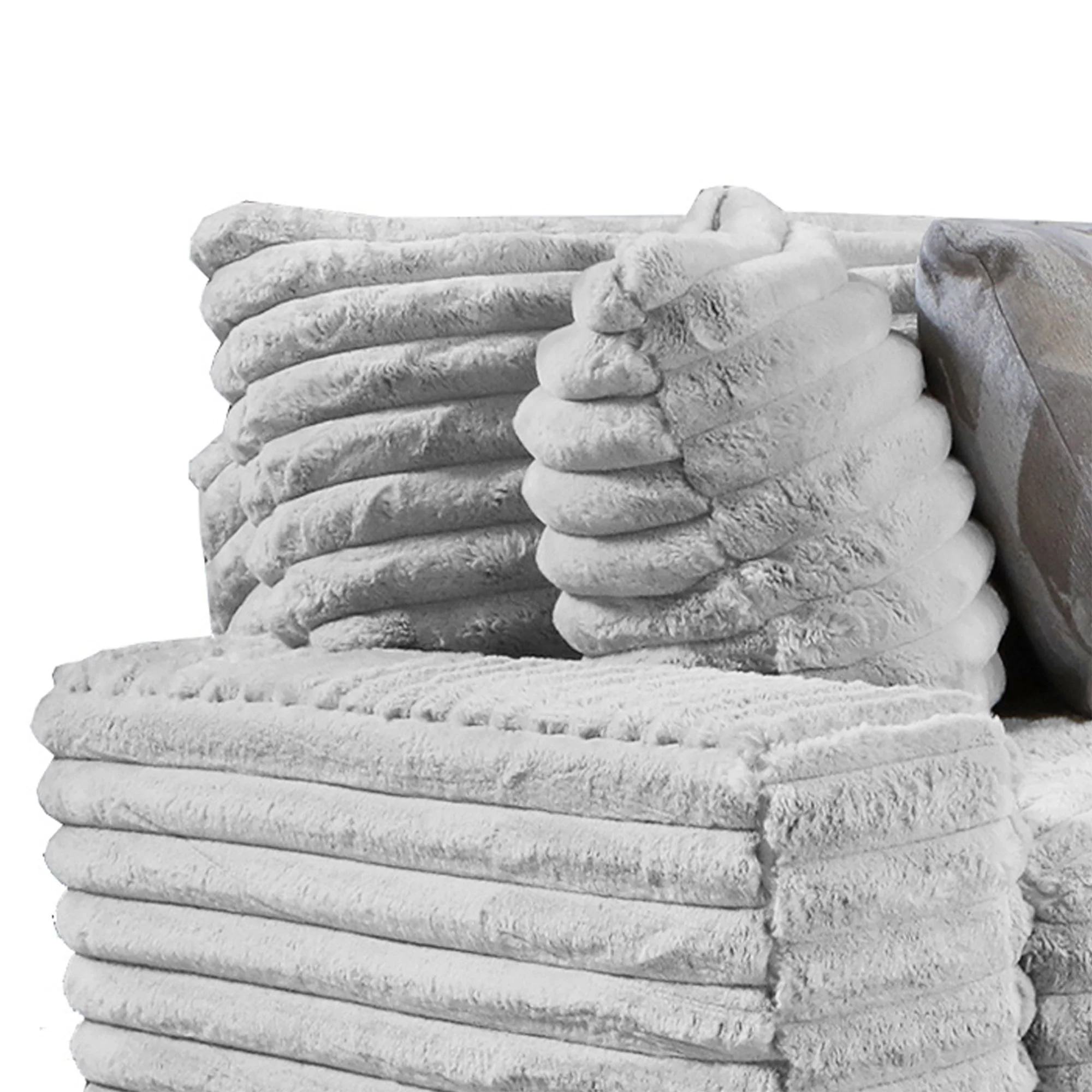 Serene - Sectional RHF Sofa With 3 Pillows - Hush Moonstruck - Image 2